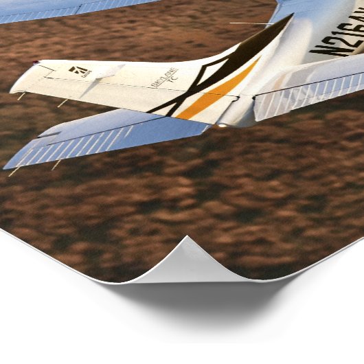 Landschaftlich Skylane Poster (Ecke)