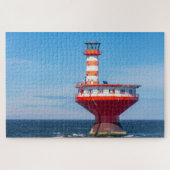 Landschaftlich Tadoussac Lighthouse, Quebec, Kanad Puzzle (Horizontal)