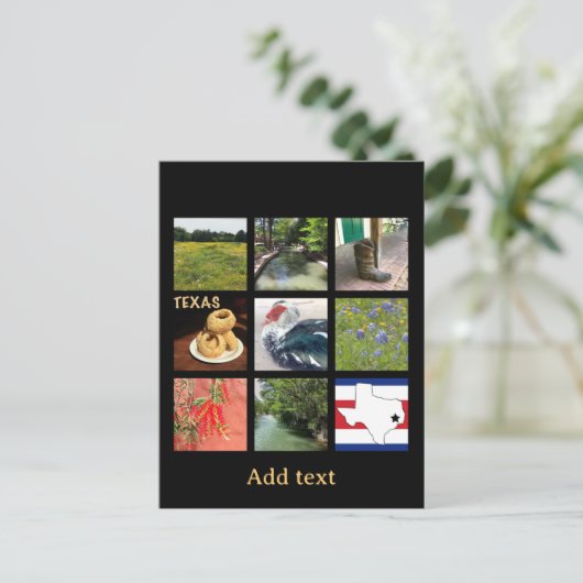 Landschaftlich Texas Postkarte (Stehend Vorderseite)