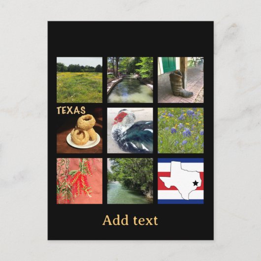 Landschaftlich Texas Postkarte (Vorderseite)