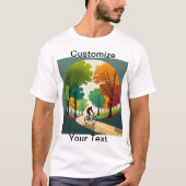 Landschaftlich Trail T - Shirt Fahrrad individuell (Vorderseite)