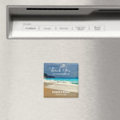 Landschaftlich türkisfarbenes Blue Sea Beach Foto  Magnet (In Situ (Geschirrspüler))