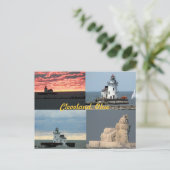 Landschaftlich West Lighthouse (Cleveland, Ohio) P Postkarte (Stehend Vorderseite)