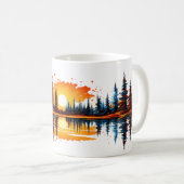 Landschaftlich Wilderness Reflection Kaffeemaschin Kaffeetasse (VorderseiteRechts)