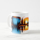 Landschaftlich Wilderness Reflection Kaffeemaschin Kaffeetasse (Vorderseite Links)