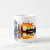Landschaftlich Wilderness Reflection Kaffeemaschin Kaffeetasse (Mittel)