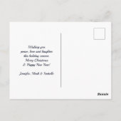 Landschaftlich Winter Wonderland Aquarellmalerei Postkarte (Rückseite)