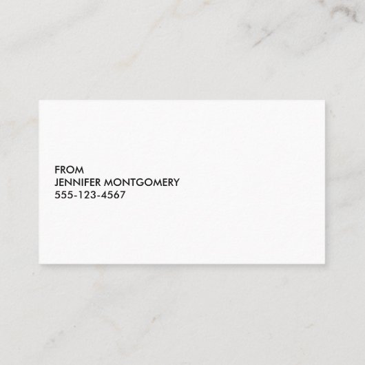 Landschaftlich Winter Wonderland Aquarellmalerei Visitenkarte (Rückseite)