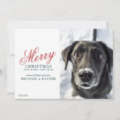 Landschaftlich Winter Wonderland Feiertagskarte (Rückseite)