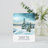 Landschaftlich Winter Wonderland Wonderland Kunst Postkarte (Stehend Vorderseite)