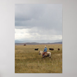 Landschaftlich Wyoming Ranch Poster