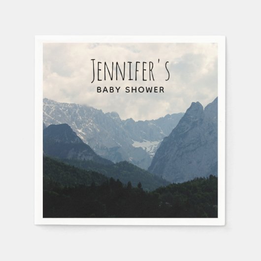 Landschaftliche Alpen Alpengebirge Foto Kinderdusc Serviette (Vorderseite)