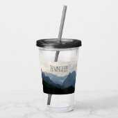 Landschaftliche Alpen Foto Acryltrinkbecher (Rückseite)