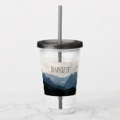 Landschaftliche Alpen Foto Acryltrinkbecher (Vorderseite)