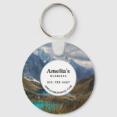 Landschaftliche Alpen Foto Business Schlüsselanhänger (Vorderseite)