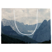 Landschaftliche Alpen Foto Große Geschenktüte (Rückseite)