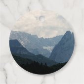 Landschaftliche Alpen Foto Hochzeit in der Natur Geschenkanhänger (Rückseite)