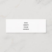 Landschaftliche Alpen Foto Mini Visitenkarte (Rückseite)