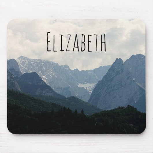 Landschaftliche Alpen Foto Mousepad (Vorne)