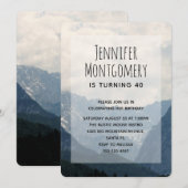 Landschaftliche Alpen Foto Naturerlebnis Einladung (Vorne/Hinten)