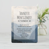 Landschaftliche Alpen Foto Naturerlebnis Einladung (Stehend Vorderseite)