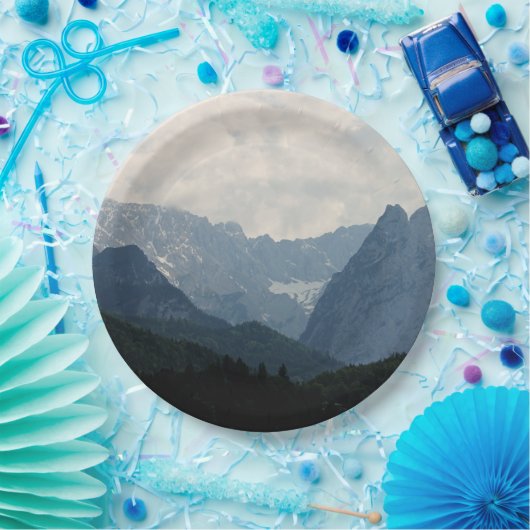 Landschaftliche Alpen Foto Pappteller (Party)