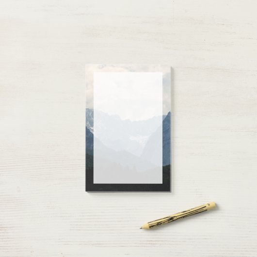 Landschaftliche Alpen Foto Post-it Klebezettel (Auf Schreibtisch)