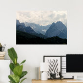 Landschaftliche Alpen Foto Poster (Heimbüro)