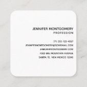 Landschaftliche Alpen Foto Quadratische Visitenkarte (Rückseite)