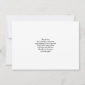 Landschaftliche Alpen Foto Vielen Dank Dankeskarte (Rückseite)