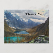 Landschaftliche Alpen Foto Vielen Dank Postkarte (Vorderseite)