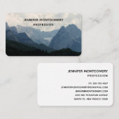 Landschaftliche Alpen Foto Visitenkarte (Vorne/Hinten)