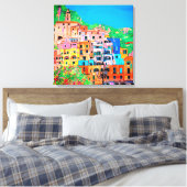 Landschaftliche Amalfi Küste Italien Mittelmeerkli Leinwanddruck (Insitu (Schlafzimmer))