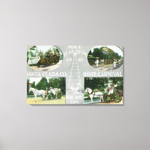 Landschaftliche Ansichten der Rose Santa Clara Co Leinwanddruck