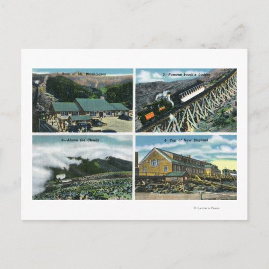 Landschaftliche Ansichten des Gipfels Postkarte (Vorderseite)