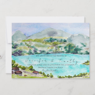 Landschaftliche Aquarellmalerei Schweiz Einladung