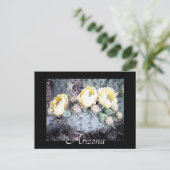 Landschaftliche Arizona Cactus Blume Postkarte (Stehend Vorderseite)