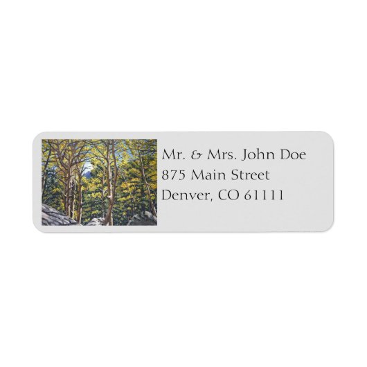 Landschaftliche Aspen-Bäume im Nationalpark Estes (Vorne)