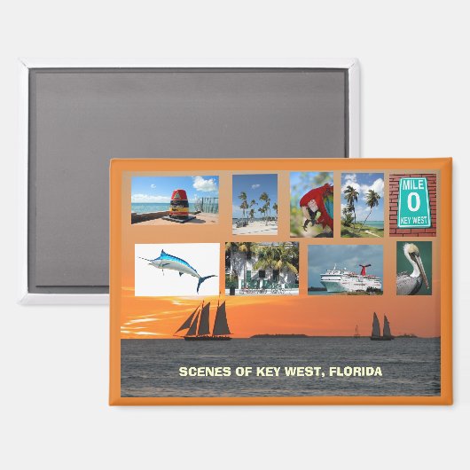 Landschaftliche Ausblicke West, Florida Magnet (Vorderseite/Rückseite)