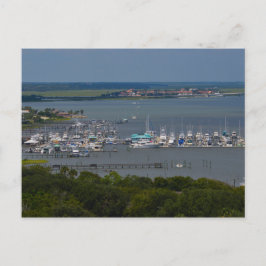 Landschaftliche Aussicht auf den Hafen von Florida Postkarte