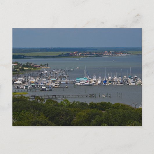 Landschaftliche Aussicht auf den Hafen von Florida Postkarte (Vorderseite)