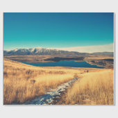 Landschaftliche Aussicht auf den John Gipfelpunkt, Geschenkpapier (Flach)