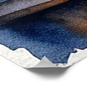 Landschaftliche Aussicht auf die Landschaft durch  Poster (Ecke)