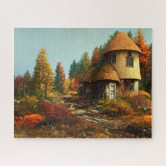 Landschaftliche Aussicht auf eine mittelalterliche Puzzle (Horizontal)