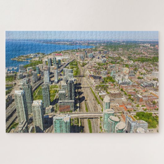 Landschaftliche Aussicht auf Toronto vom KN-Turm, Puzzle (Horizontal)