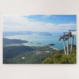 Landschaftliche Aussicht Langkawi Bergbahn mit Aus Puzzle