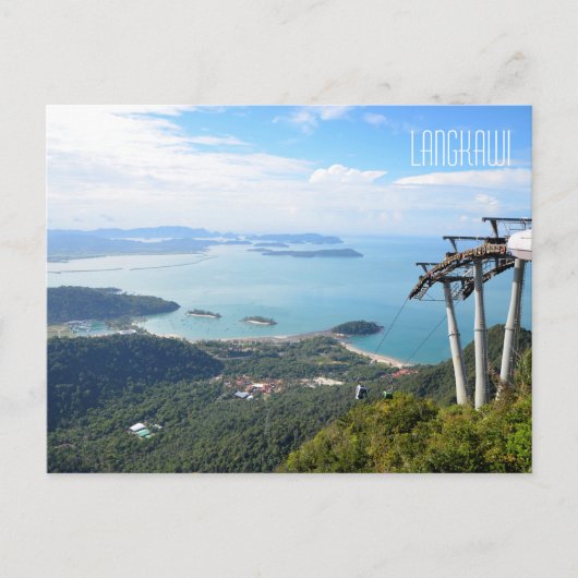 Landschaftliche Aussicht Langkawi Cable Car Travel Postkarte (Vorderseite)