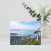 Landschaftliche Aussicht Langkawi Cable Car Travel Postkarte (Stehend Vorderseite)