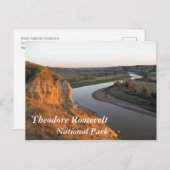 Landschaftliche Aussicht, Nationalpark Theodore Ro Postkarte (Vorne/Hinten)