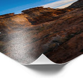 Landschaftliche Autobahn Fotodruck (Ecke)